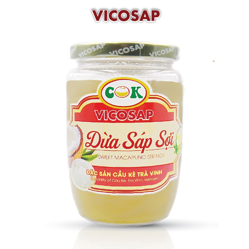 Dừa sáp sợi hũ 400ml